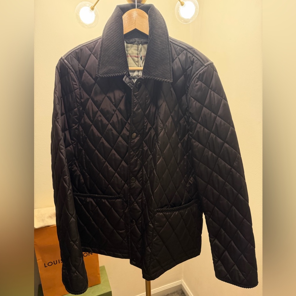 NWOT Burberry Quilted Corduroy Collar Jacket - Picture 5 of 8